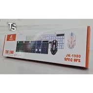 READY STOCK❤️‍🔥 JEQANG JK-1980 SET OF MOUSE AND GAMING KEYBOARD
