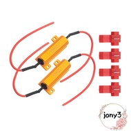 JONY Load Resistor Fog Lamps Decode Car Accessories LED Error Wiring Resistance Harness Decoder Meta