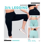 Trijee - 3/4 Women's Leggings/Women's Yoga Leggings/Women's Running Leggings/Women's Sports Leggings