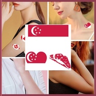 5pcs I love Singapore Sticker Merlion Tattoo Flag Stickers NDP National Day Decoration Tattoo Sticke