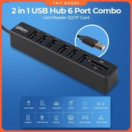 Card Reader 8in1 USB 2.0 USB Hub USB 2.0 MicroSD SD TF Card - CB220602