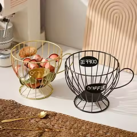 Large Capacity Coffee Pod Holder Irregular Shape Coffee Pod Coffee Capsule Holder Storage Cup Home D