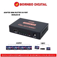 HDMI Splitter Adapter 1x4 Port 4K Resolution PC-48 Black