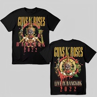 เสื้อยืดคุณภาพดี     เสื้อยืดพิมพ์ลายแฟชั่น เสื้อวง Guns N’ Roses Live in BangkokS-5XL เสื้อยืดพิมพ์