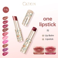 CATKIN 2PCS Glossy Lip Balm (Moisturizing Lip Tint Gloss Watery Light Lipstick Lip Cheek Dual-use Ma