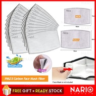 NARIO Kids / Adult PM2.5 Activated Carbon Filter Face Mask Breathing Insert Protective Mouth Mask Fi