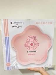 7-11 LE CREUSET 集點xHello Kitty 39cm竹纖維花型大托盤(粉色款)