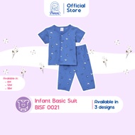 Pureen Infant Basic Suit (Short Sleeves Vest & Long Pants Sutera) BISF 0021