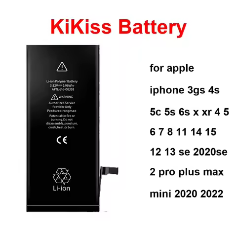 0-4430mAh Battery For Apple iPhone 3GS 4S 5C 5S 6S x XR 4 5 6 7 8 11 14 15 12 13 SE 2020SE 2 Pro Plu