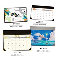 KY-# 2024Year Executive Desk Mat LeatherPUDesk Calendar Desk Mat Business Leather Memo Calendar Mat Office Calendar Mous