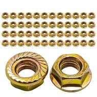 50pcs Bar Flange Nut (M8) For 51 55 61 66 268 272 345 350 351 353 357 359 362 365 372 394 395 450 45