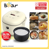 BEAR Rice Cooker Digital Multi Function Cooker 2L/3L Mini Rice Cooker (DFB-B20A1/DFB-B30R1)