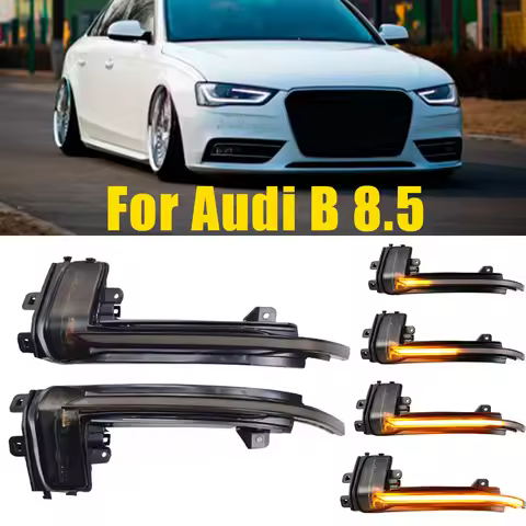Dynamic Blinker Mirror Light LED Turn Signal Side Indicator For Audi A3 8P B8.5 A4 A5 B8 Q3 A6 C6 4F