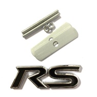 RS Logo Black/ Front Grille Emblem RS Logo/ Black RS FRONT GRILL LOGO/ HONDA EMBLEM LOGO RS Black (R