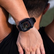 ESSENTIALS|Apple Watch防撞軟膠保護殼連錶帶45/44mm-黑色