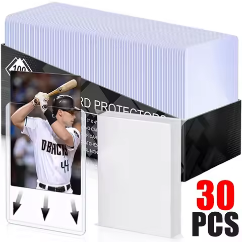 30-1Pcs Transparent Kpop Idol Photocard Sleeves PVC Toploade Kpop Idol Photocard Sleeves DIY Game Tr