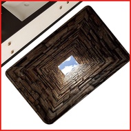 Optical Illusion Rug 31.5 X 19.7 Inch Fun Non-Slip Decoration 3D Illusion Rug for Halloween Thanksgi