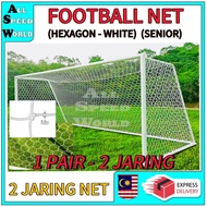 NET FOOTBALL 2.5MM GT ORIGINAL ( SATU PASANG ) / SENIOR / ONE PAIR / JARING TIANG GOL DEWASA