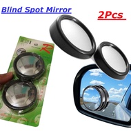 Car Blind Spot Side Mirror Rear View Mirror Mini Glass Rain Guard Angle View Cermin Kecil Bulat