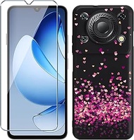 Xiangyun Mobile Phone Case for Oukitel C60/Oukitel C60 Pro Case with 1 Piece Tempered Glass Protecti