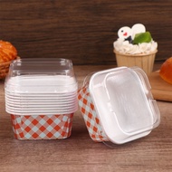 Muffin Cup Square Gingham Red| Blue Blue Blue| Yellow Yellow Yellow| Green Green Green| Size 6.5 x 3