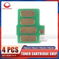 ID 4pcsset Compatible TN223 TN227 TN243 TN247 Toner Chip For B