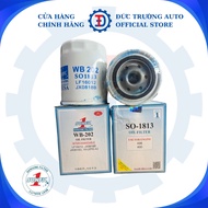 Oil filter WB202 - JX0818B TRUCK CHINA engine Hole 4.5 mm Outer gasket size 93x120x62/71 Sunfil 1