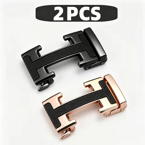 Alloy Automatic Belt Buckle 3.5cm Fit 3.2-3.5cm Ratchet Belt Replacement Buckle for Men