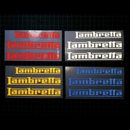 Die-Cut Logo Sticker Side Cover/Crankage Lambretta 3M v125/v200 Lambretta V125 Lambretta V200