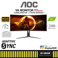 AOC CU34G2XP - 34" VA WQHD Gaming Monitor - 180Hz Refresh Rate - 1ms Response Time (3Yrs AOC Warrant