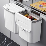 Wall-Mounted Trash Can With Lid Bathroom 12L16L Available In 2 Sizes No Need To Drill Holes Durable 