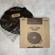 全新現貨 🇰🇷Arisu  烤盤 煮食盤 25cm/ 29cm /33cm 輕量版 超輕露營用品 IH 電磁爐 卡式爐 通用 cooking Casting Griddle 韓國易潔燒烤盤(IH) 年