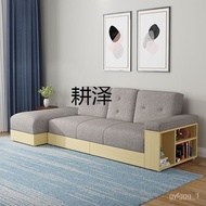 GZSmall Apartment Space-Saving Foldable Multifunctional Sofa Bed Dual-Use with Storage Living Room Single Double