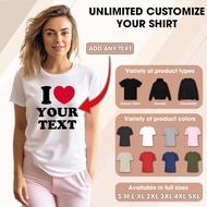 I Heart Shirt With Custom Text Tshirt Milk Silk Photo I Heart Custom Shirt Custom Girlfriend Boyfrie
