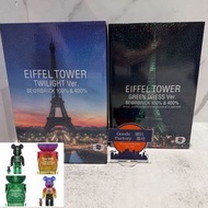 BE@RBRICK EIFFEL TOWER 100％ & 400％ GREEN DRESS Ver. / TWILIGHT Ver. bearbrick 艾菲爾鐵塔 巴黎鐵塔