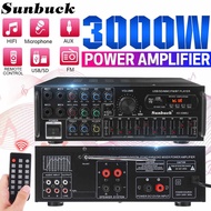 3000W Bluetooth Stereo Amplifier, Surround Sound, USB SD, FM Amplifier, DVD, AUX, LCD Display, Home Cinema, Karaoke