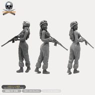 1/35 Resin Figure Soldier Model Kits Female soldier Gou-11