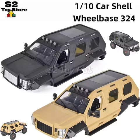Generic RC Crawler Hard Body Shell 1/10 Scale 324mm Wheelbase Compatible With 90046 Off Road RC Car