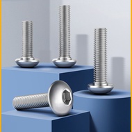 【】 1-10pcs Hexagon Socket Mushroom-Shaped Screw M3 M4 M5 M6 M8 M10 Grade 6.8 316 Stainless Steel All