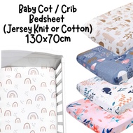 🇸🇬SG Ready Stock- Cotton/ Jersey Knit Baby Cot Crib Bedsheet Sheet Infant Childcare IFC