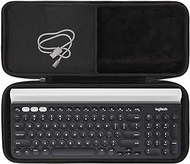 Aproca Grey Hard Portable Storage Case, for Logitech K780 Multi-Device Wireless Keyboard and Accessories