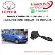 TOYOTA AVANZA F601 / F602 (04' - 11') COMBINATION SWITCH (HEADLAMP - W/O SPORTLIGHT)