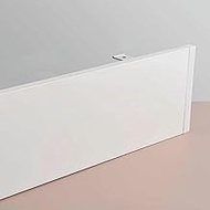 White Metal Curtain Box Valance Pelmet,120Cm-700Cm Ceiling Curtain Track Cover With Brackets & Screw