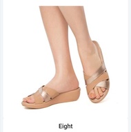 Natasha Eight Ladies Wedge Sandals PU 1 1/12"
