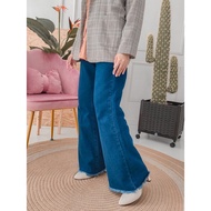 2Wins | Jennie Fray Bootcut Jeans | Muslimah Jeans | Jeans Longgar | Plus Size | Palazzo Jeans