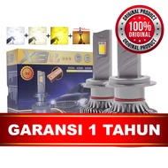 Car LED Headlight Bulb X8 100 Watt 3 Colors Tri Color 6000K 4300K 3000K H4 H7 H11 HB4 HB3