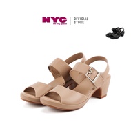 NYC Kasut Perempuan Keselesaan Sling Back Sandal Bertumit Chunky -N72409-CV02SV
