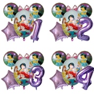 UNGU 5pcs PURPLE NUMBER JASMINE BALLOON PACKAGE