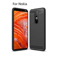 CASE IPAKY CARBON NOKIA 5.1 PLUS / X5 / NOKIA 3.1 SOFTCASE IPAKY CARBON FIBER EXELLEN - BLACK