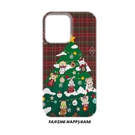 Festive Merry Christmas Apple 16 Phone Case Suitable for 14pro Creative Ethnic Style iPhone13 Fashio